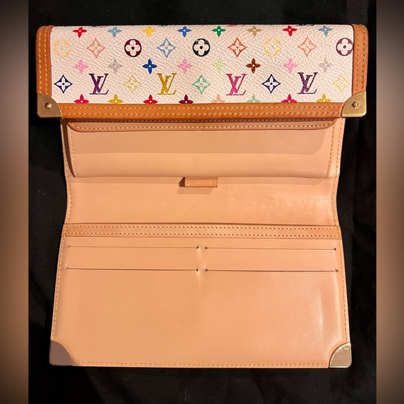 Louis Vuitton x Murakami Multicolour Monogram Porte Tresor Wallet/ WOC - Picture 12 of 12
